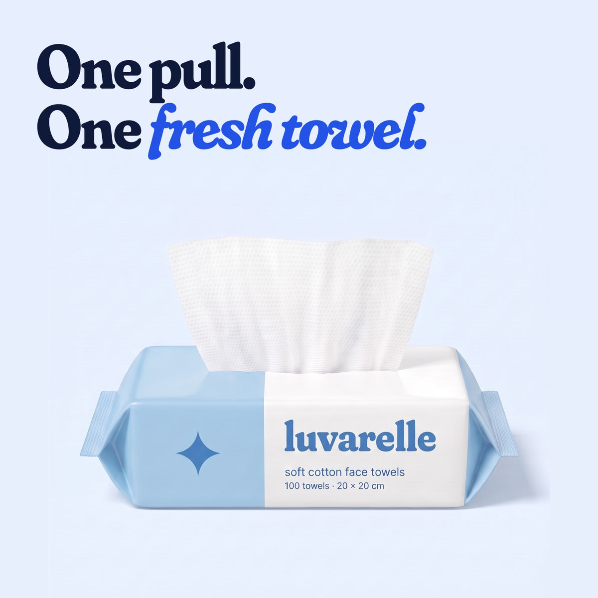 One pull. One fresh towel.